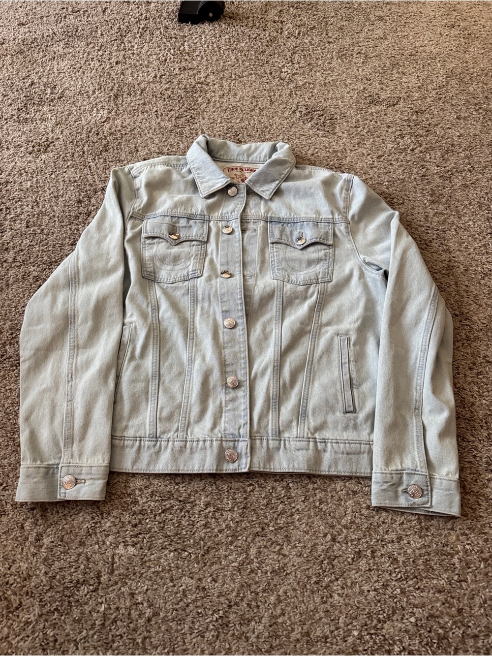 True Religion Light Wash Denim Jacket
